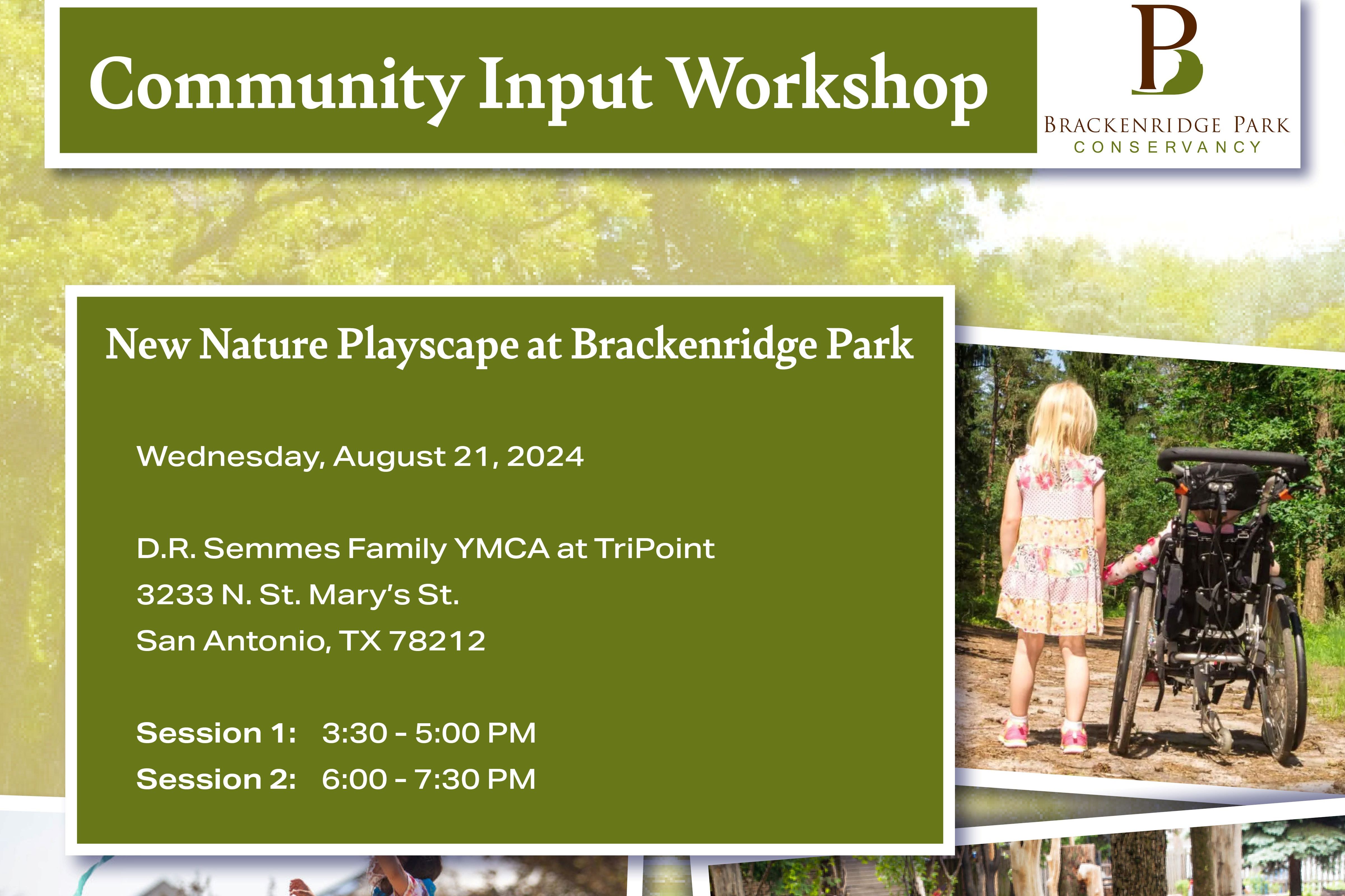 Community Workshop - Brackenridge Park Nature Playscape