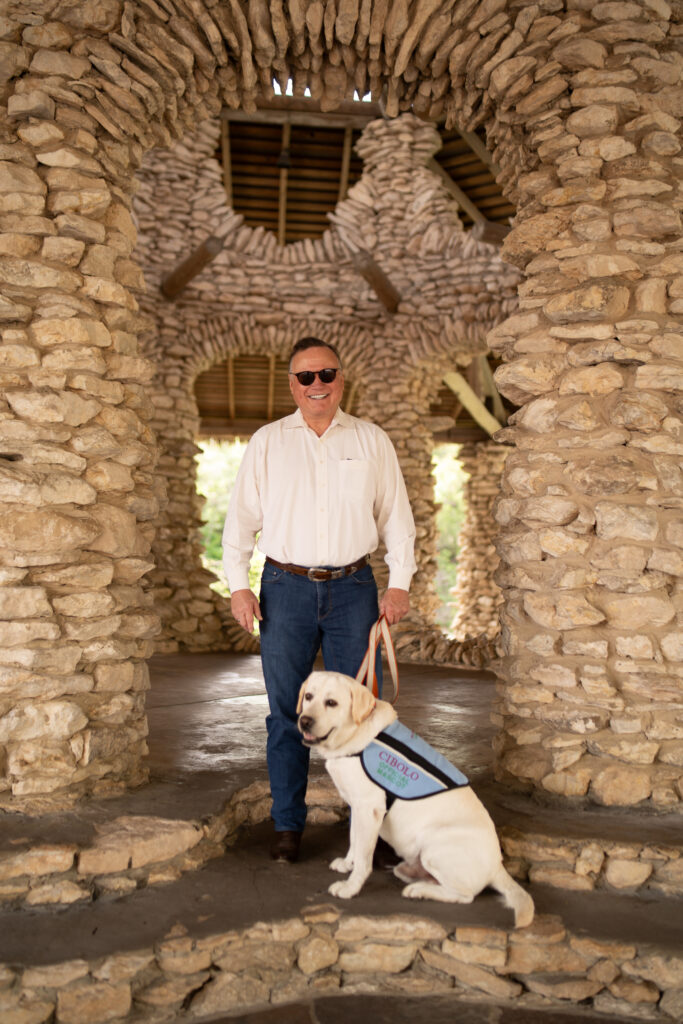 man with dog