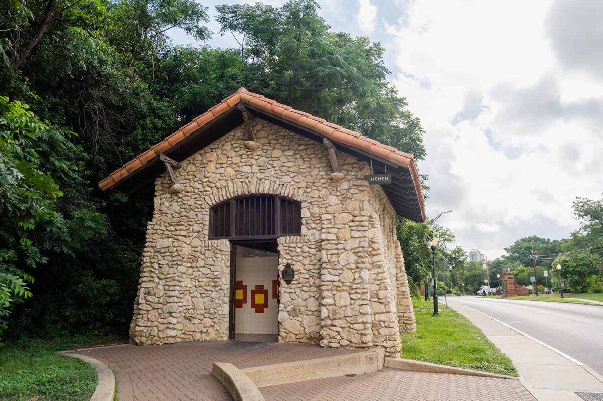 bathroom building