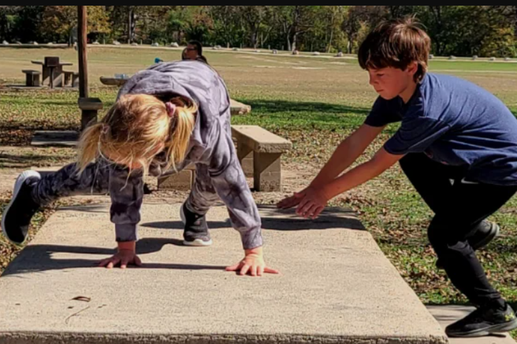 parkour in park