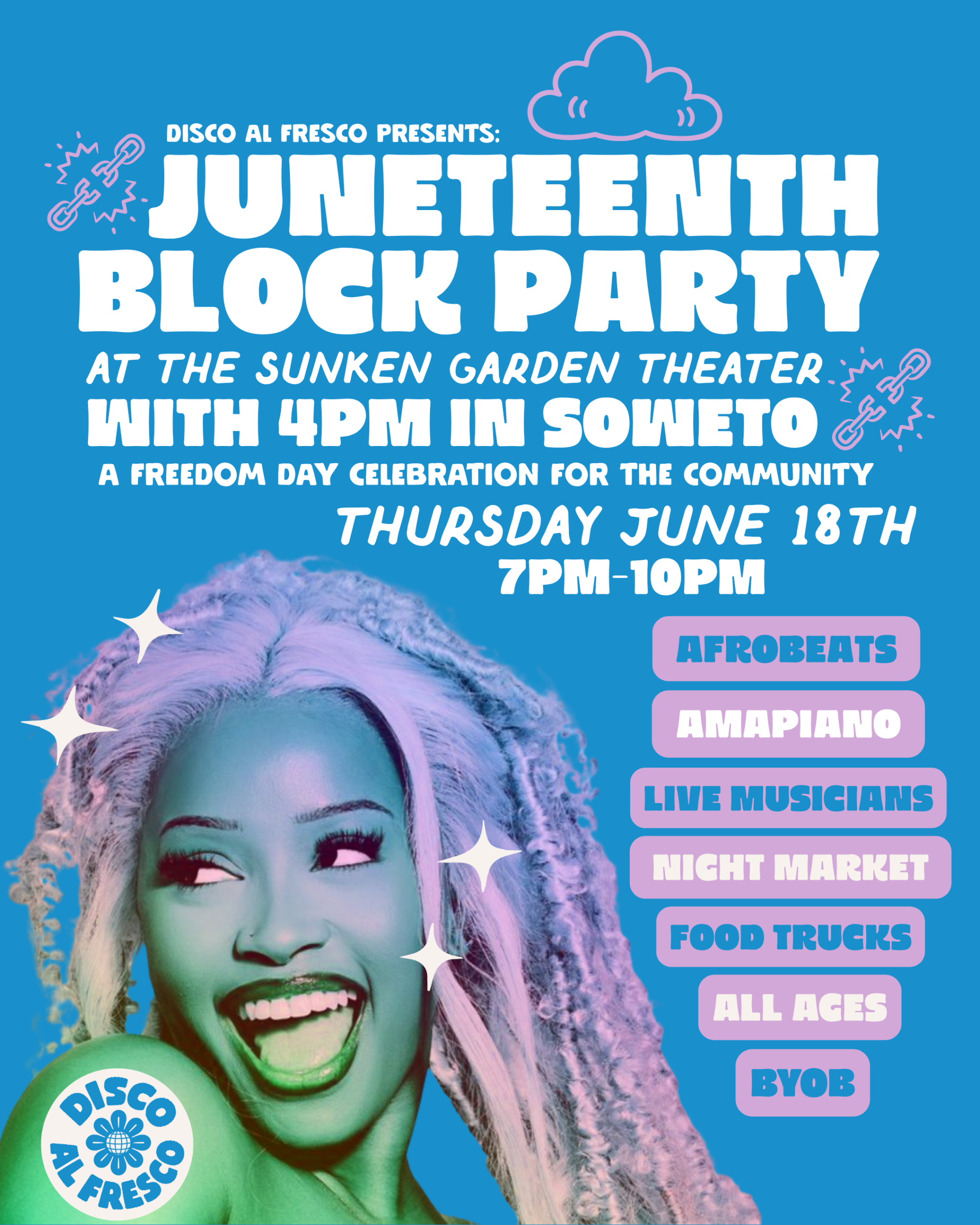 disco alfresco night 3 poster